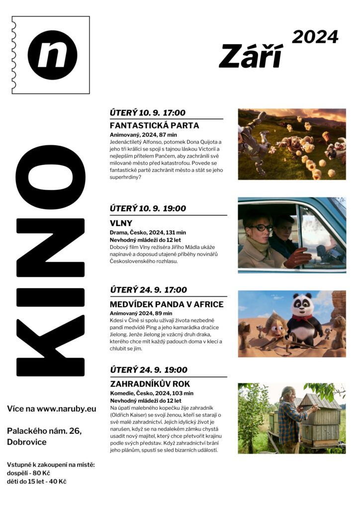 Kino Dobrovice - září 2024