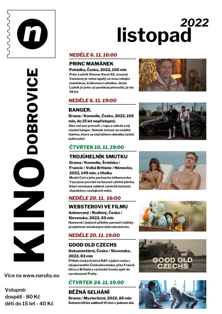 Listopad 2022 - Kino Dobrovice